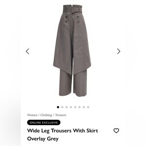 Juliet Allert Wide leg trousers with skirt overlay